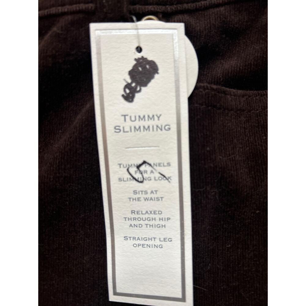 Charter Club Women’s Pants Brown Size 4 Micro Corduroy Slimming Straight Leg *‎ - Picture 7 of 7